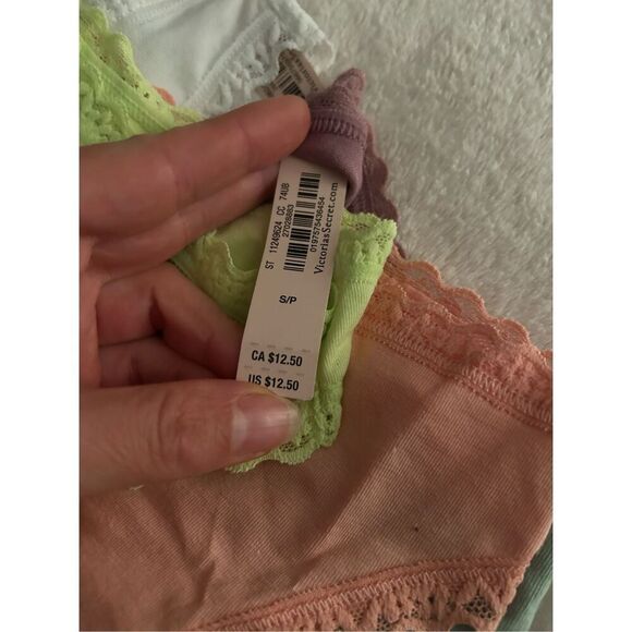 Victoria secret lace size small 5 pairs nwt cheeky lace - Picture 6 of 6